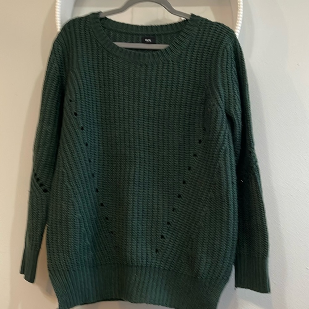 Fate brand chunky sweater.  So cute with legging and boots!